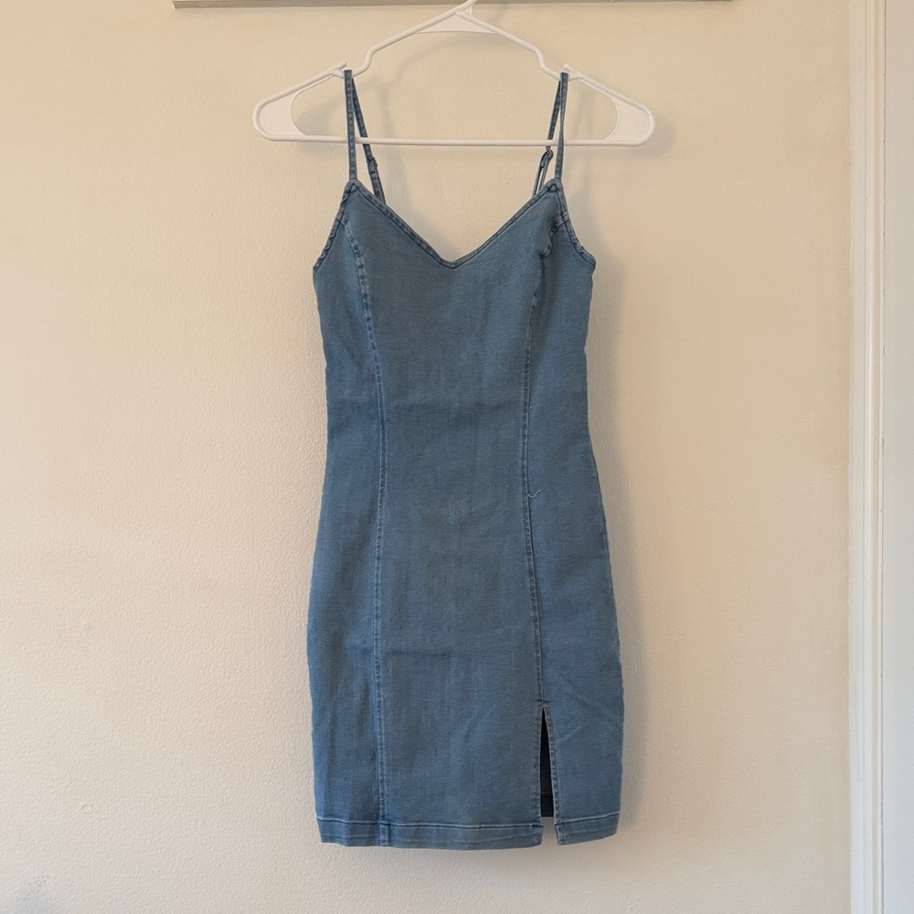 Fashion Nova Light Blue Mini Dress
